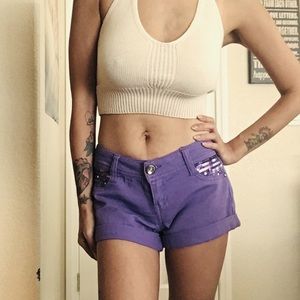 BONGO Sequin Bling Shorts